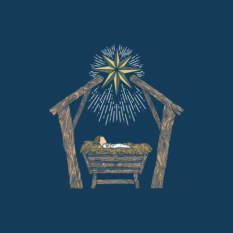 Nativity Digital Art, Christmas Manger Images, Nativity Scene Aesthetic, Nativity Scene Pictures Free Printable, Christmas Christian Art, Christmas Nativity Painting, Nativity Scene Painting, Manger Scenes Nativity, Merry Christmas Nativity