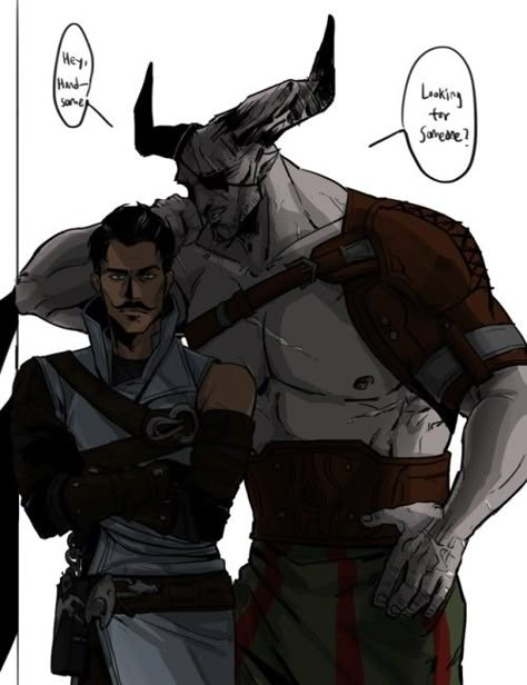 Dragon Age Iron Bull, Dragon Age Dorian, Dragon Age Comics, Dragon Age 4, The Iron Bull, Dragon Age Fanart, Dorian Pavus, Da Inquisition, Iron Bull