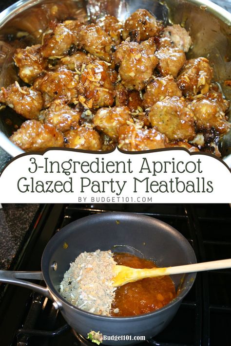 Apricot Bbq Meatballs, Meatballs With Apricot Preserves, Apricot Jam Meatballs, Meatballs Onion Soup Mix Recipe, Apricot Meatballs Crockpot, Frozen Apricot Recipes, Apricot Meatballs, Slow Cooker Frozen Meatballs, Ham Meatballs