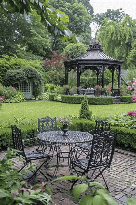 Victorian Backyard, Fringe Throw Blanket, Amazing Backyard, Zen Rock Garden, Fringe Throw, Natural Pond, Victorian Garden, Green Houses, Backyard Retreat