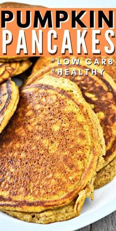 Low Carb Pumpkin Pancakes, Protein Dishes, Pancakes Low Carb, Healthy Low Carb, Lost 100 Pounds, Pumpkin Pancakes, Low Carb Breakfast Recipes, Low Carb Breakfast, Breakfast Recipes Easy