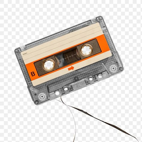 Retro Music Art, Tape Music, Retro Elements, Photo Elements, Collage Material, Tape Design, Tape Sticker, Minimalist Icons, Music Collage