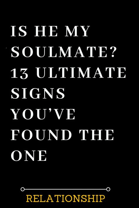 IS HE MY SOULMATE? 13 ULTIMATE SIGNS YOU’VE FOUND THE ONE – The Thought Catalogs -#relationship #relationshipgoals #female #quotes #education #entertainment #couple #couplegoals #marriage #love #lovequotes #loveislove #lovetoknow #boyfriend #boy #girl #relation #loverelationship #relationshipadvice #relationshiptips #relationshiparticles #dating #datingguide #singles #singlewomen #singlemen #howdating #fordating #mitdating #howtodating #ondating #whodating #indating Is He My Soulmate, Soulmate Signs, Quotes Couple, Soulmate Connection, Meeting Your Soulmate, First Relationship, My Soulmate, Relationship Facts, Soulmate Quotes