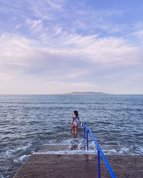 Sea Swimming Aesthetic Ireland, Sea Swimming Ireland, Seapoint Dublin, Girl Dates, Manifest 2025, Manifesting 2024, Irish Beach, 2025 Vibes, Sea Swim