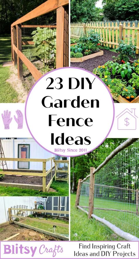 23 Durable DIY Garden Fence Ideas To Keep Your Gaden Safe Animal Proof Garden, Diy Garden Fence Ideas, Diy Fences, Garden Enclosure Ideas, Cheap Garden Fencing, Small Garden Fence, Fenced Vegetable Garden, Garden Fence Ideas, Decorative Garden Fencing