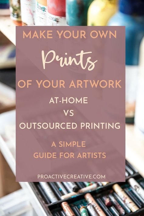 You’ve decided to print your own artwork at home! This is a great decision as it allows you to take control over every aspect of the process. #how to make art prints, how to make prints of your art, #what is an art print Art To Purchase, Where To Print Art Prints, How To Sell Prints Of Your Art, Best Printer For Art Prints, How To Make Art Prints To Sell, How To Digitize Artwork, Giclee Print How To, Making Art Prints, Making Prints Of Your Art