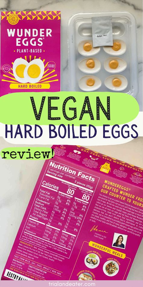 vegan hard boiled eggs review Plant Based Eggs, Vegan Egg Replacement, Egg Replacement, Vegan Egg, Vegan Eggs, Hard Boiled, Hard Boiled Eggs, Vegan Eating, Boiled Eggs