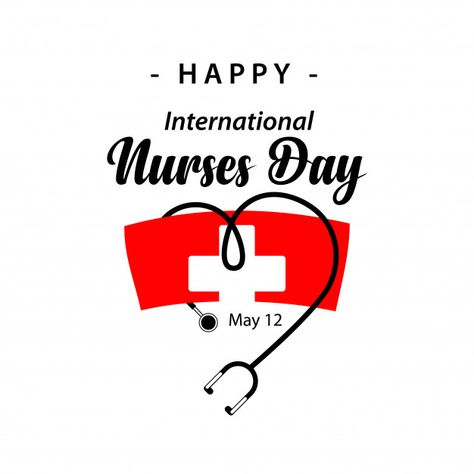 Happy international nurses day vector te... | Premium Vector #Freepik #vector #banner Nurses Day Images, Er Nurses Week, Nursing Day Poster, Nurses Week Humor, Nurses Day Quotes, Emergency Nurses Week, Happy International Nurses Day, Nurses Week Quotes, International Nurses Day