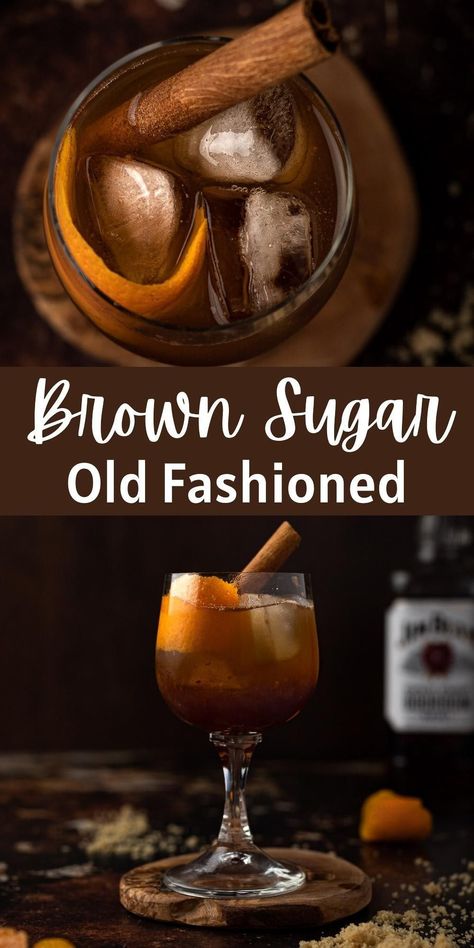 Old Fashioned Cocktail Glasses, Brown Sugar Cinnamon Old Fashioned, Vanilla Cinnamon Old Fashioned, Cinnamon Maple Syrup Recipe, Brown Butter Old Fashioned, Homemade Whiskey Recipe, Autumn Old Fashioned Cocktail, Old Fashioned With A Twist, Cinnamon Bourbon Cocktail