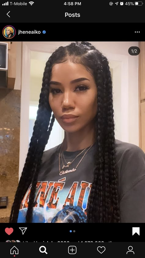 Keep Hair Healthy, Faux Loc, Jhené Aiko, Jumbo Box Braids, Jhene Aiko, Girls Hairstyles Braids, Girls Braids, Hair Healthy, Trending Hairstyles