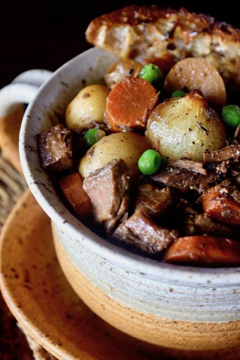 This Braised Brisket Stew Recipe is the epitome of comfort food. It's warm, cozy, filled with tender meat, and a sauce full of vegetables that have taken on its delicious flavor. #stew #brisket #slowcooking #braisedmeats #beef #comfortfood Smoked Brisket Soup Recipes, Brisket Stew Crockpot, Beef Brisket Stew Recipes, Leftover Brisket Stew, Braised Beef Brisket Recipes, Brisket Stew Recipes, Brisket Soup Recipes, Beef Brisket Soup, Beef Brisket Stew