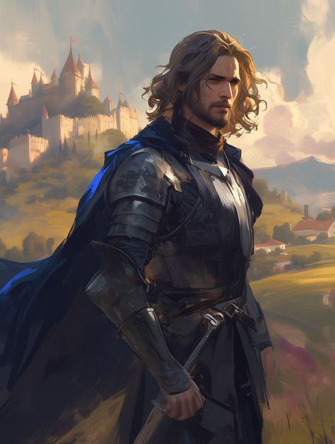 Medival Characters Art, Blonde Male Knight, Knight Character Art Male, Prince Fantasy Art, Blonde Knight, Fantasy Soldier, Prince Warrior, Lord Commander, Prince Dragon