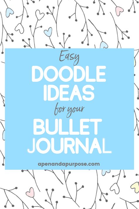 Have you always wanted to create beautiful bullet journal doodles, but worried you didn't have the talent? Start practicing today with these easy bullet journal doodle ideas and start drawing. Doodling in your journal is a great creative outlet. I love having an art journal and sketchbook right in my bujo. Doodling For Journals, Bujo Font Ideas, Journal Page Doodles, Doodling Journal Ideas, Bujo Art Ideas, Planner Doodles Ideas Simple, Positive Doodles Inspiration, Doodle Ideas For Journal, Daily Doodle Journal