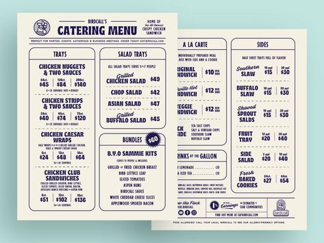 B.C. Catering Menu | One by Val Waters for 48 Savvy Sailors on Dribbble Catering Menu Design, Chalk Menu, Cafe Quotes, Menu Board Design, Sandwich Menu, Menu Design Inspiration, Crispy Chicken Sandwiches, Ice Cream Menu, Cafe Menu Design