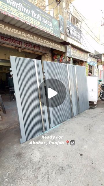 NEW RAMGARHIA ENGI. WORKS 🏗️ on Instagram: "We make all Types of gate , ironic gates ,steel gates , Metal gates , aluminium profiles gates , wooden sheets gates , grills , railings , steel railings , glass railings , wooden railings , japani chokhats , door frames & windows , chogaths & windows frames with finest quality without any compromise. A complete real estate fabrication shop.  we manufacture Iron & steel products everything a house needs.  we provide good services.  we are Gates , steel railing & glass railing , wooden railing , door frame Specialist ✅ @new.ramgarhia.engi.works  contacts-8209741313  #gate #design #gatedesign #designs #glassrailing #glassrailings #railing #grill #home #homedecor #homedesign #homesweethome #exteriordesign #exterior #interiordesign #interior #engine Grilled Gate Design, Iron Doors Entrance Front Entry, Gates Metal, Wooden Railing, Iron Window Grill, Steel Gates, Grill Gate, Grill Gate Design, Metal Doors Design