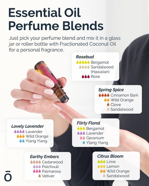 Essential Oil Perfume Blends, Essential Oil Roller Bottle Recipes, Perfume Blends, Holistic Products, Essential Oil Perfumes Recipes, Roller Bottle Recipes, Homemade Perfume, Essential Oil Combinations, Essential Oil Diffuser Blends Recipes