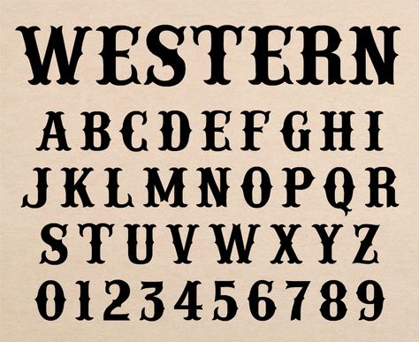 Western Font Wild West Font Old West Font Western Font Styles Cowboy Font Cowgirl Font Old Western Font Western Script Country Font Country Writing Font, Western Fonts Alphabet, Cowboy Font Alphabet, Old Western Font, Western Lettering Fonts, Rustic Fonts Alphabet, Western Font Tattoo, Western Journal Ideas, Wild West Font