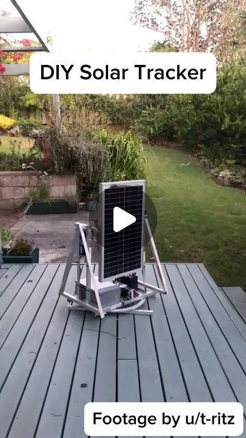 Technology projects & More! on Instagram: "DIY Solar Tracker by u/t-ritz #diy #energy #solar" Solar Tracker, Working Model, Solar Energy Projects, Technology Projects, Energy Projects, Diy Solar, Instagram Diy, April 6, Solar Energy