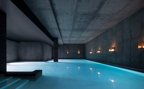 Strom Spa, Spa Architecture, Cave Pool, Countryside Hotel, Lap Pools, Indoor Spa, Outdoor Lounge Area, Scandinavian Architecture, Indoor Swimming Pool