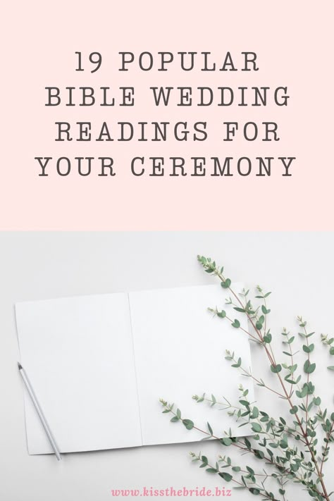 Wedding readings May 2024 Wedding, Verses For Wedding, Prayers For Wedding Ceremony, Baptist Wedding, Best Wedding Readings, Wedding Prayers For Ceremony, Scripture For Wedding, Bible Verses For Weddings, Verses For Wedding Ceremony