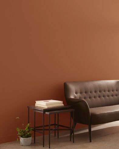 Warmed Cognac AF-235 | Benjamin Moore Paint Color Swatches, Orange Paint Colors, Deco Orange, Color Terracota, Copper Kettle, Benjamin Moore Colors, Orange Paint, Orange Walls, Rose Pastel