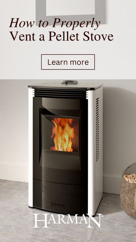 Learn why proper pellet stove venting important and considerations for installing one in your home in this in-depth guide. Installing Pellet Stove, Pellet Stove Installation, Pellet Stoves, Best Pellet Stove, Hvac Diy, Pellet Burner, Vent Out, Stove Vent, Stove Decor