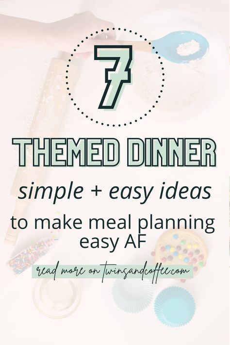 Daily Meal Themes, Weekly Dinner Theme Ideas, Meal Theme Nights, Dinner Categories, Week Night Dinner Ideas, Planning Schedule, Meal Schedule, Weekly Dinner Menu, Easy Meal Planning