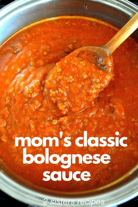 Classic Bolognese, Spaghetti Bolognese Sauce, Best Bolognese Sauce, Homemade Bolognese, Bolognese Sauce Recipe, Italian Cuisine Recipe, Bolognese Recipe, 2 Sisters, Best Italian Recipes