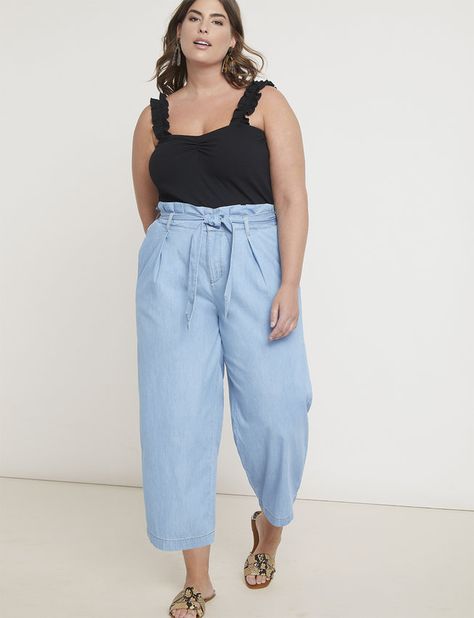 Culottes Outfit, Plus Size Tips, Emerging Designers Fashion, Look Plus Size, Outfit Plus Size, Summer Work Outfits, Plus Size Outfit, Plus Size Pants, Plus Size Fashion For Women