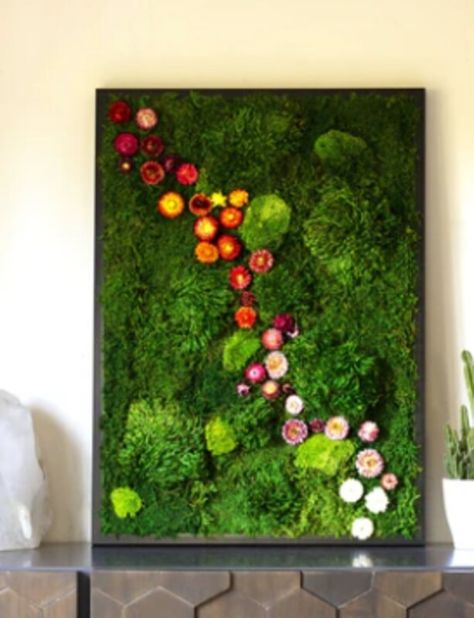 thebotanicahouse | Storefront | Michaels Moss Decor Ideas, Diy Moss Wall Art, Moss Art Wall, Moss Projects, Mos Wand, Preserved Moss Wall Art, Moss Wall Decor, Moss Flowers, Oster Dekor