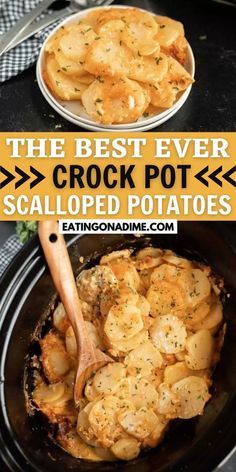 Cheesy Potatoes Crock Pot, Crock Pot Potato, Potato Recipes Crockpot, Slow Cooker Scalloped Potatoes, Scalloped Potatoes Crockpot, Potatoes Healthy, Favorite Casserole Recipes, Crock Pot Potatoes, Scalloped Potato Recipes