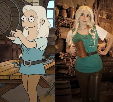 Princess Bean (Disenchantment) by Veronika Kukresh - 9GAG Elsa Cosplay, Hot Costume, Cartoon Cosplay, One Piece Cosplay, Cosplay Cute, Jessica Nigri, Epic Cosplay, Cool Cosplay, Awesome Cosplay