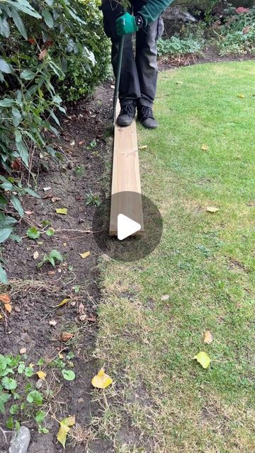 Interstellar Cornfield, Cornfield Chase, Edging Lawn, Plank Of Wood, Transformation Tips, Patio Edging, Wood Edging, Lawn Design, Diy Lawn