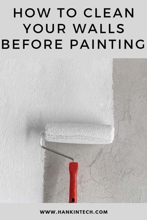 No matter how good the quality of paint is, you'll never get that perfect finish without proper wall preparation beforehand. In this article titled "How to prepare Your Walls for a Fresh Coat of Paint," we look at how to clean your walls amongst other paint prep ideas. #paint #painting How To Prepare Walls For Painting, How To Prep Walls Before Painting, Wall Prep Before Painting, Which Walls To Paint, How To Paint Walls For Beginners, How To Paint Walls Like A Pro, Prep Walls For Painting, Prepping Walls For Painting, Painting Tips Walls