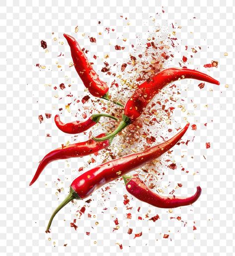 Chili Pepper Illustration, Aesthetic Pngs, Chili Food, Happy New Year Signs, Clip Art Frames Borders, Graphic Design School, Png Elements, Food Png, Red Chili Peppers