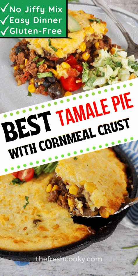 Tamale Pie Casserole, Easy Tamale Pie, Beef Tamale Pie, Cornbread Crust, Cornmeal Crust, Easy Tamales, Tamale Pie Recipe, Tamale Casserole, Beef Tamales