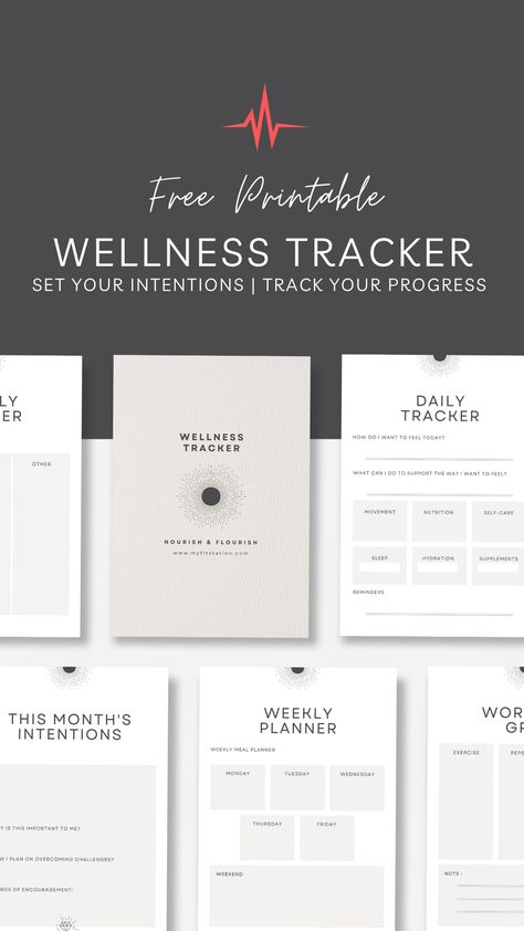 Wellness Tracker Printable Free, Wellness Planner Free Printables, Law School Planner, Study Planner Printable Free, School Planner Template, Planner For School, Gym Planner, Nutrition Planner, Planner For Moms