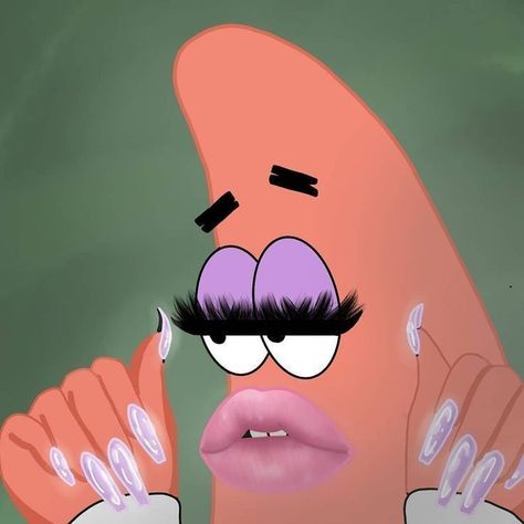 Follow me please 🙏 Patrick Mood, Sassy Patrick, Patrick With Nails, Who Are You People Patrick, Cute Patrick, Patrick Pfp, Spongebob Wallpaper Patrick, Baddie Patrick, Spongebob And Patrick Wallpaper