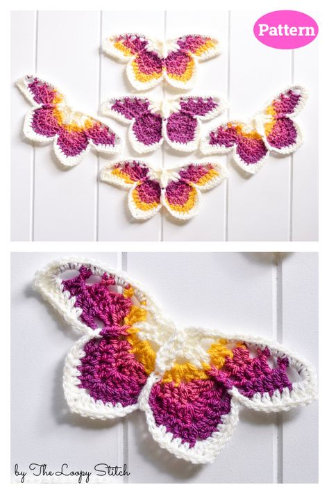 Resilient Butterfly Crochet Pattern Simple Crochet Butterfly, Crochet Butterfly Stuffed Animal, Free Weird Crochet Patterns, Free Crochet Butterfly Pattern, Crochet Butterfly Free Pattern Easy, Intermediate Crochet Projects, Crochet Corner To Corner Pattern Free, Butterfly Amigurumi Free Pattern, Butterfly Crochet Pattern Free