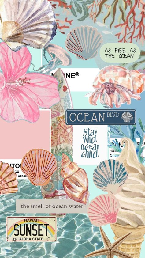 Background Images Beach, Beach Poster Design, Cute Boards, Game Boy Wallpaper, Beach Aesthetic Wallpaper, Summer Prints Wallpaper, Beachy Wallpapers, Beach Collage, Beach Wall Collage