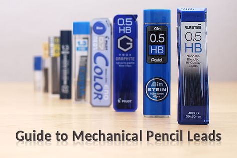 Mechanical Pencil Lead Comparison Best Mechanical Pencil, Expensive Pens, Mechanical Pen, Mechanical Pencil Lead, Cool Palette, Stationery Obsession, Best Pencil, Pencil Lead, Fine Writing Instruments