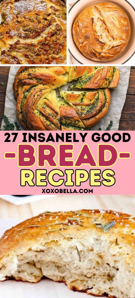 Best bread recipe ideas Herb Rolls, Soup Bread, Beginners Bread Recipe, Savory Bread Recipe, Bread Maker Recipes, Herb Bread, Homemade Bread Easy, Artisan Bread Recipes, Yeast Bread Recipes