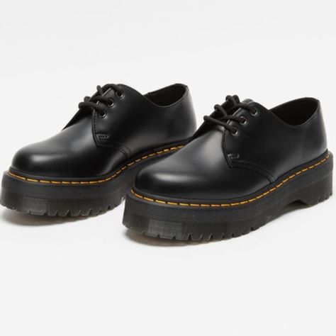 Dr. Martens 1461 Smooth Leather Platform Shoes Doc Marten Shoes, Dr Martens 1461 Quad, Doc Martens 1461, Dr Martens Loafers, Platform Docs, Platform Doc Martens, Martin Shoes, Shoes Png, Leather Platform Shoes