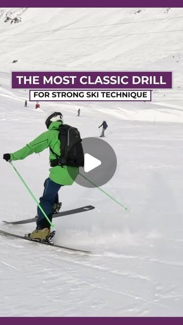 GT the ski instructor on Instagram: "The most classic and effective drill to work on the two golden rules of skiing technique. This is a little clip from the full tutorial on my 10 favourite drills for intermediates to progress to ad#vanced.   #Ski #skiing #skitips #learntoski #learnskiing #howtoski #skischool #skiinstructor #howtoski #educational #learn #snow #winter #mountains #skidemonstration #demo #skidemo" Skiing Technique Tips, Skiing Tips, Skiing Workout, Ski Technique, Skiing Lessons, Winter Mountains, Ski Instructor, Golden Rules, Alpine Skiing