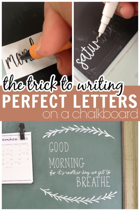 How To Write With Chalk Markers, How To Do Chalkboard Lettering, Lettering For Chalkboard Signs, Vinyl On Chalkboard, Diy Chalkboard Lettering Tutorials, How To Write On Chalkboard Sign, How To Make A Chalkboard Sign, Mini Chalkboard Signs Ideas, Craft Show Chalkboard Sign