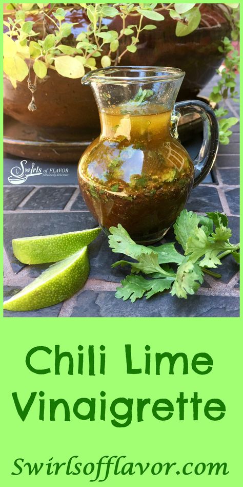 Chili Lime Vinaigrette Recipe, Coriander Salad, Chili Lime Vinaigrette, Chili Spice, Chili Lime Dressing, Cilantro Lime Vinaigrette, Cilantro Salad, Vinaigrette Dressing Recipe, Salad Dressing Recipes Healthy