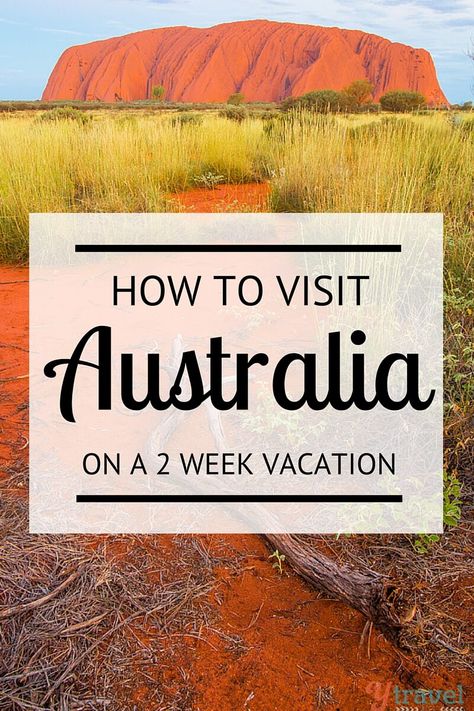 How to visit Australia on a 2 week vacation Australia Travel Bucket Lists, Travel To Australia, Australia Itinerary, Australia Trip, Australia Vacation, Australia Travel Guide, Outback Australia, Oceania Travel, Visit Australia