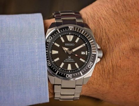 Seiko Prospex Samurai SRPB51 Watch Review Sweet Nicknames, Seiko Samurai, Seiko Diver, Sporty Watch, Seiko Mod, Seiko Automatic, Most Expensive Watches, Seiko Prospex, Seiko Watch