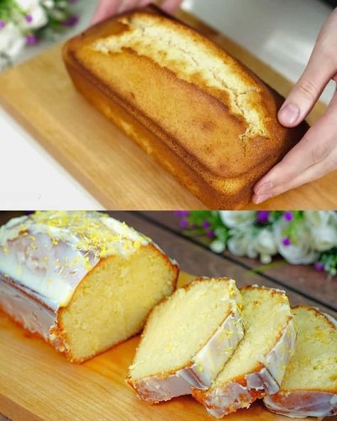 Condensed Milk Glaze, Cake With Condensed Milk, Moist Lemon Pound Cake, Condensed Milk Cake, Sweet Condensed Milk, Glaze For Cake, Pork Fillet, Leftover Cake, Lemon Pound Cake