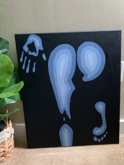 Woman’s Body Canvas Painting, Black Canvas Paintings Ideas, Paint Pen Drawings, Painting Ideas Body Art, Girlfriend Painting, Matching Painting Ideas, Thermal Art Aesthetic, Thermal Painting, Thermal Body Painting